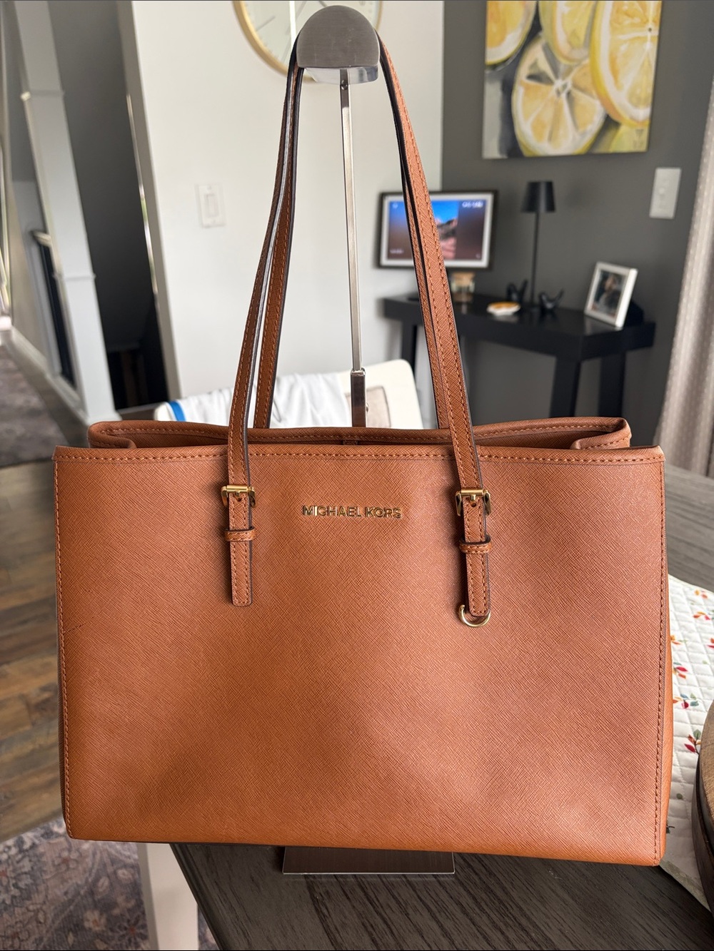 Michael Kors Tan Saffiano Leather Tote